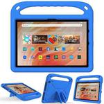 For Amazon Kindle Fire HD 10 2023 Handle EVA Shockproof Tablet Case with Holder(Blue)