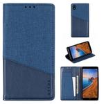 For Xiaomi Redmi 7A MUXMA MX109 Horizontal Flip Leather Case with Holder & Card Slot & Wallet(Blue)