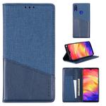 For Xiaomi Redmi Note 7 MUXMA MX109 Horizontal Flip Leather Case with Holder & Card Slot & Wallet(Blue)