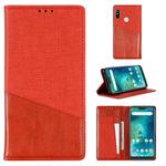 For Xiaomi Redmi 6 Pro MUXMA MX109 Horizontal Flip Leather Case with Holder & Card Slot & Wallet(Red)
