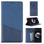 For Xiaomi Redmi Note 5 Pro MUXMA MX109 Horizontal Flip Leather Case with Holder & Card Slot & Wallet(Blue)