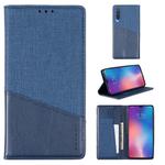 For Xiaomi Mi 9 MUXMA MX109 Horizontal Flip Leather Case with Holder & Card Slot & Wallet(Blue)