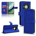 For Huawei Mate 60 Skin Feel Magnetic Flip Leather Phone Case(Blue)