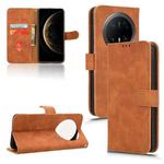 For Huawei Mate 70 Pro / 70 Pro+ Skin Feel Magnetic Flip Leather Phone Case(Brown)