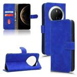 For Huawei Mate 70 Skin Feel Magnetic Flip Leather Phone Case(Blue)