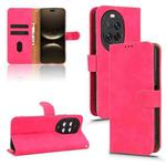 For Huawei nova 14 Skin Feel Magnetic Flip Leather Phone Case(Rose Red)