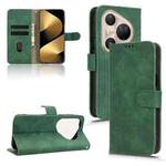 For Huawei Pura 80 Ultra 5G Skin Feel Magnetic Flip Leather Phone Case(Green)