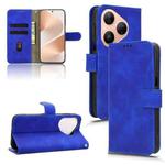 For Huawei Pura 80 5G Skin Feel Magnetic Flip Leather Phone Case(Blue)