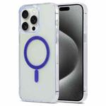 For iPhone 15 Pro Magic Diamond Blu-ray MagSafe Phone Case(Purple)