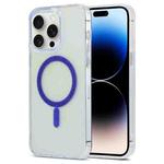 For iPhone 14 Pro Max Magic Diamond Blu-ray MagSafe Phone Case(Purple)