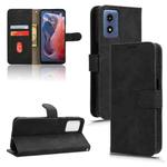 For Motorola Moto G Paly 4G 2024 Skin Feel Magnetic Flip Leather Phone Case(Black)