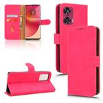 For Motorola Edge 50 Fusion Skin Feel Magnetic Flip Leather Phone Case(Rose Red)