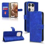 For Motorola Edge 50 Ultra Skin Feel Magnetic Flip Leather Phone Case(Blue)