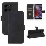 For Motorola Edge 60 Fusion Skin Feel Magnetic Flip Leather Phone Case(Black)