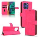 For Motorola Moto G Stylus 5G 2025 Skin Feel Magnetic Flip Leather Phone Case(Rose Red)