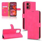 For Motorola Moto G05 / E15 Skin Feel Magnetic Flip Leather Phone Case(Rose Red)