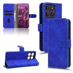 For Motorola Edge 60 Pro Skin Feel Magnetic Flip Leather Phone Case(Blue)