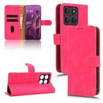For Motorola Edge 60 Pro Skin Feel Magnetic Flip Leather Phone Case(Rose Red)