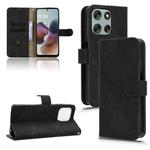 For Motorola Moto G56 5G Skin Feel Magnetic Flip Leather Phone Case(Black)