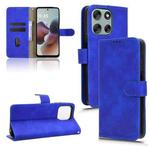 For Motorola Moto G56 5G Skin Feel Magnetic Flip Leather Phone Case(Blue)