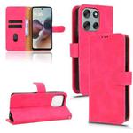 For Motorola Moto G56 5G Skin Feel Magnetic Flip Leather Phone Case(Rose Red)