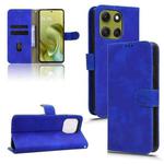 For Motorola Moto G86 Power 5G Skin Feel Magnetic Flip Leather Phone Case(Blue)