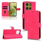 For Motorola Moto G86 Power 5G Skin Feel Magnetic Flip Leather Phone Case(Rose Red)