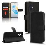 For Honor 100 5G Skin Feel Magnetic Flip Leather Phone Case(Black)