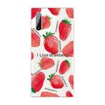 For Samsung Galaxy Note 10 Shockproof Painted TPU Protective Case(Love Strawberry)