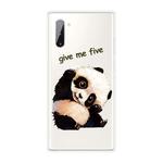 For Samsung Galaxy Note 10 Shockproof Painted TPU Protective Case(Tilted Head Panda)