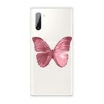 For Samsung Galaxy Note 10 Shockproof Painted TPU Protective Case(Red Butterfly)