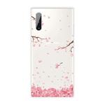 For Samsung Galaxy Note 10 Shockproof Painted TPU Protective Case(Cherry Blossoms)