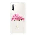 For Samsung Galaxy Note 10 Shockproof Painted TPU Protective Case(Flower Umbrella)