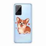 For Samsung Galaxy Note 20 Shockproof Painted TPU Protective Case(Love Corgi)
