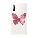 For Samsung Galaxy Note 10+ Shockproof Painted TPU Protective Case(Red Butterfly)