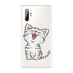 For Samsung Galaxy Note 10+ Shockproof Painted TPU Protective Case(Laughing Cat)