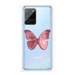 For Samsung Galaxy Note 20 Ultra Shockproof Painted TPU Protective Case(Red Butterfly)