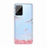 For Samsung Galaxy Note 20 Ultra Shockproof Painted TPU Protective Case(Cherry Blossoms)