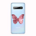 For Samsung Galaxy S10 5G Shockproof Painted TPU Protective Case(Red Butterfly)