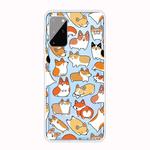 For Samsung Galaxy S20 Shockproof Painted TPU Protective Case(Corgis)