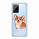 For Samsung Galaxy S20 Ultra Shockproof Painted TPU Protective Case(Love Corgi)