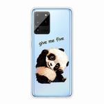 For Samsung Galaxy S20 Ultra Shockproof Painted TPU Protective Case(Tilted Head Panda)