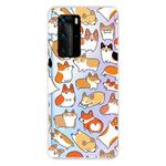 For Huawei P40 Shockproof Painted TPU Protective Case(Corgis)