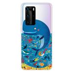 For Huawei P40 Shockproof Painted TPU Protective Case(Whale Seabed)