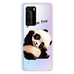 For Huawei P40 Shockproof Painted TPU Protective Case(Tilted Head Panda)
