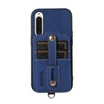 For Sony Xperia 10 V ABEEL Carbon Fiber RFID Card Holder Phone Case(Blue)