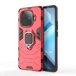 For vivo iQOO Z9 Turbo 5G Shockproof PC + TPU Holder Phone Case(Red)