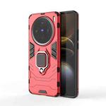 For vivo X100S Shockproof PC + TPU Holder Phone Case(Red)