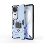 For vivo S19 Pro Shockproof PC + TPU Holder Phone Case(Navy Blue)