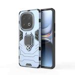 For vivo iQOO 13 5G Shockproof PC + TPU Holder Phone Case(Navy Blue)